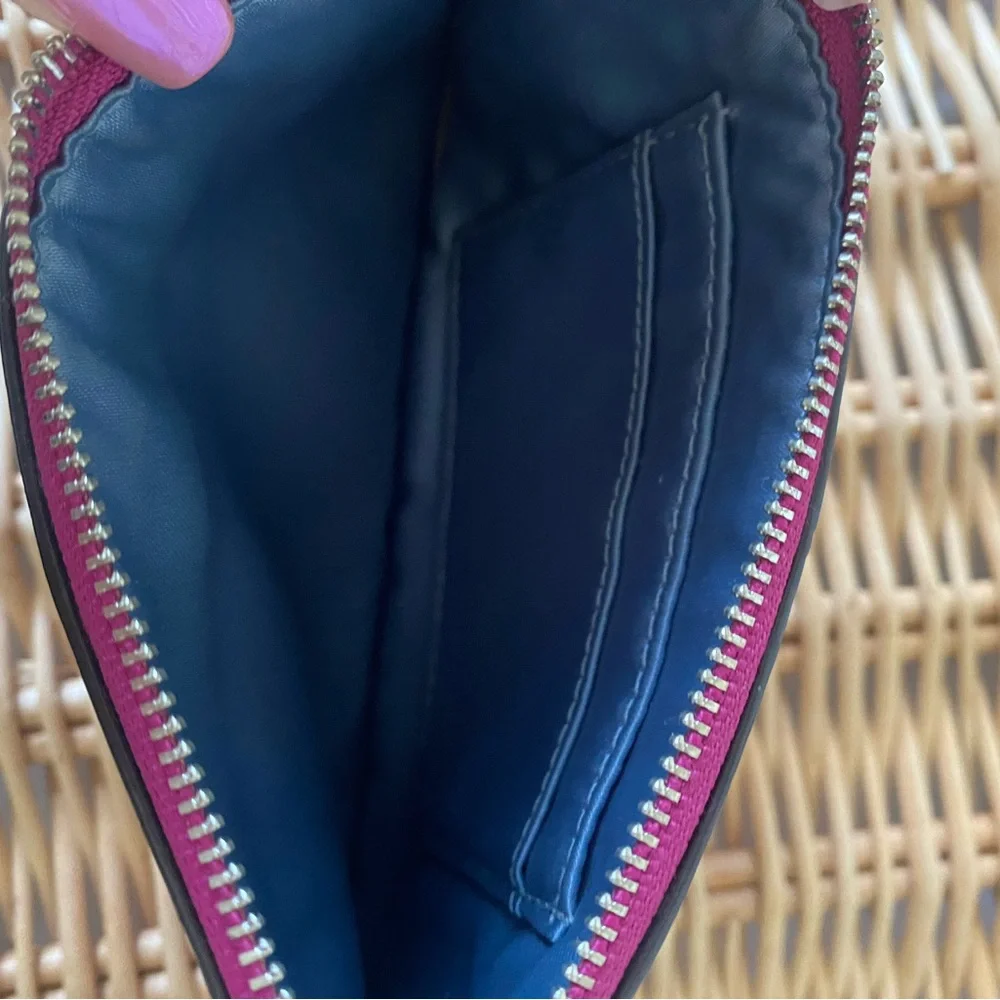 Coach Purple Fuchsia Clutch Wristlet - Picture 4 of 8